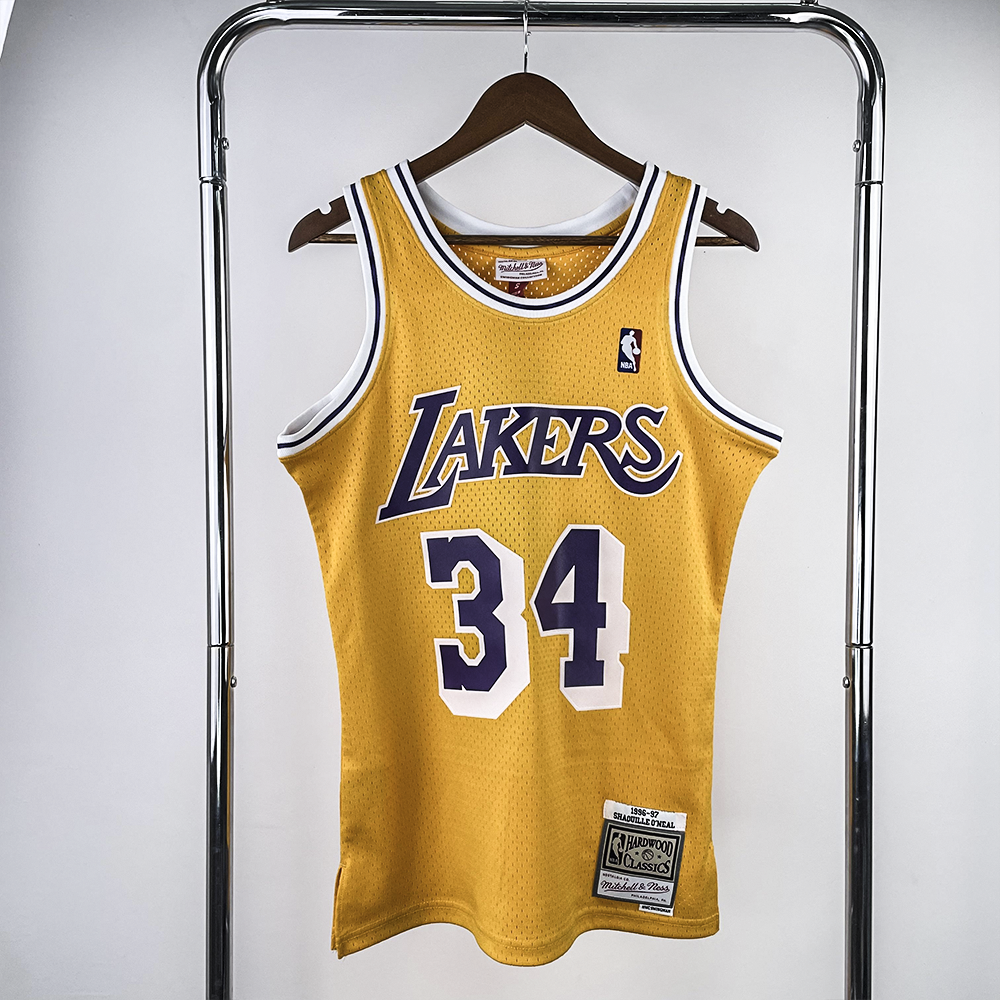 Regata Mitchell & Ness Los Angeles Lakers 1984-1985 Amarela