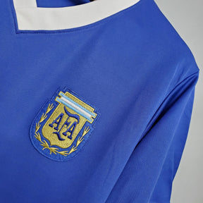 Camisa Seleção Argentina - Away - 1986/1987 - Retrô - Masculino - Jogador - Camisa II