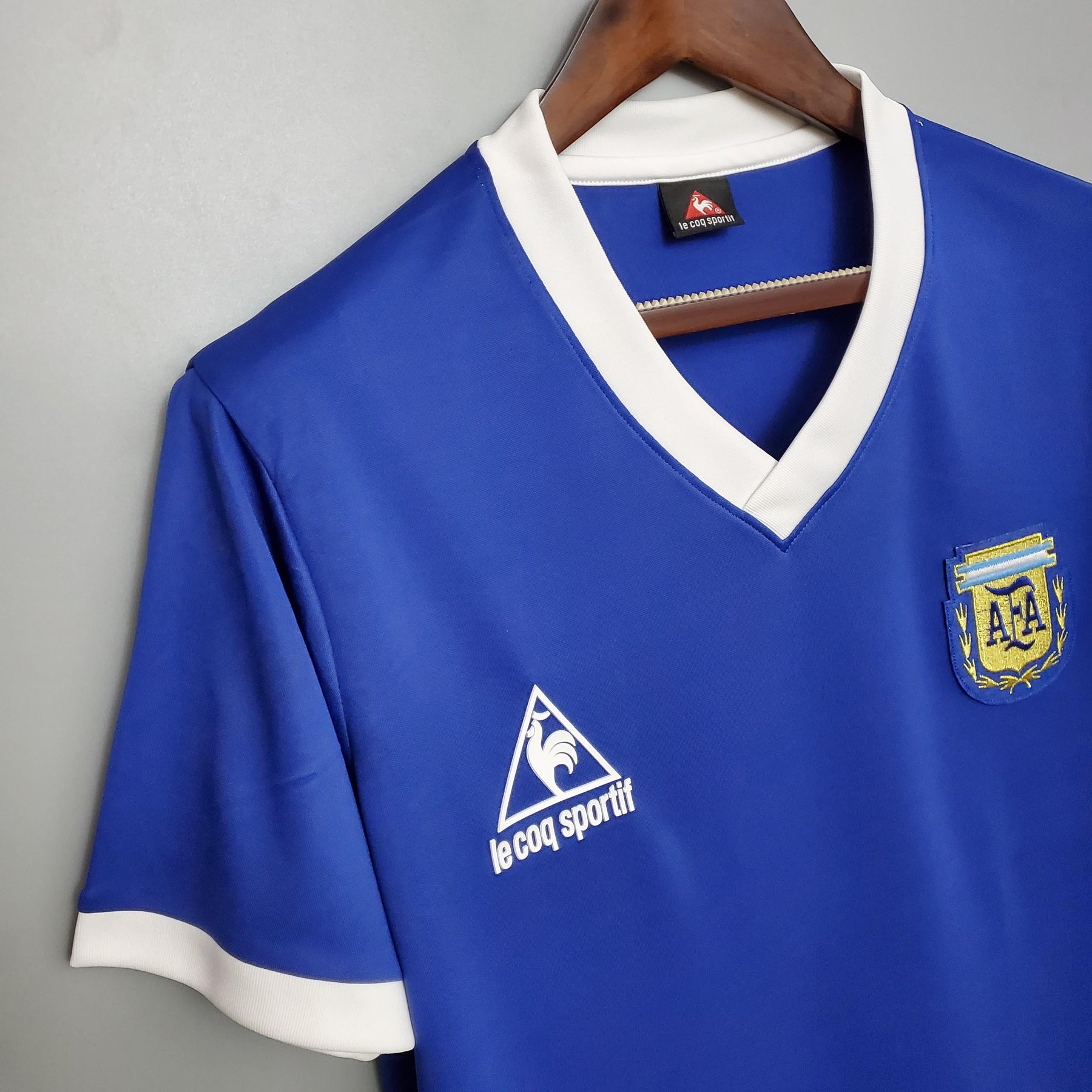 Camisa Seleção Argentina - Away - 1986/1987 - Retrô - Masculino - Jogador - Camisa II