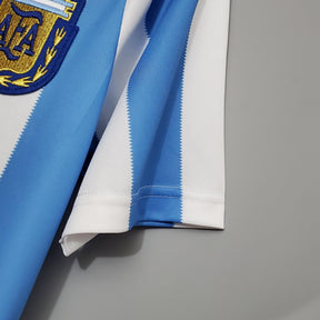 Camisa Seleção Argentina - Home - 1986/1987 - Retrô - Masculino - Jogador - Camisa I