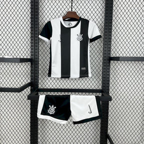 Kids Corinthians 24/25 Third - Preto e Branco