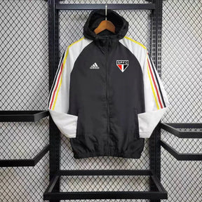 Corta Vento São Paulo 24/25 - Preto e Branco