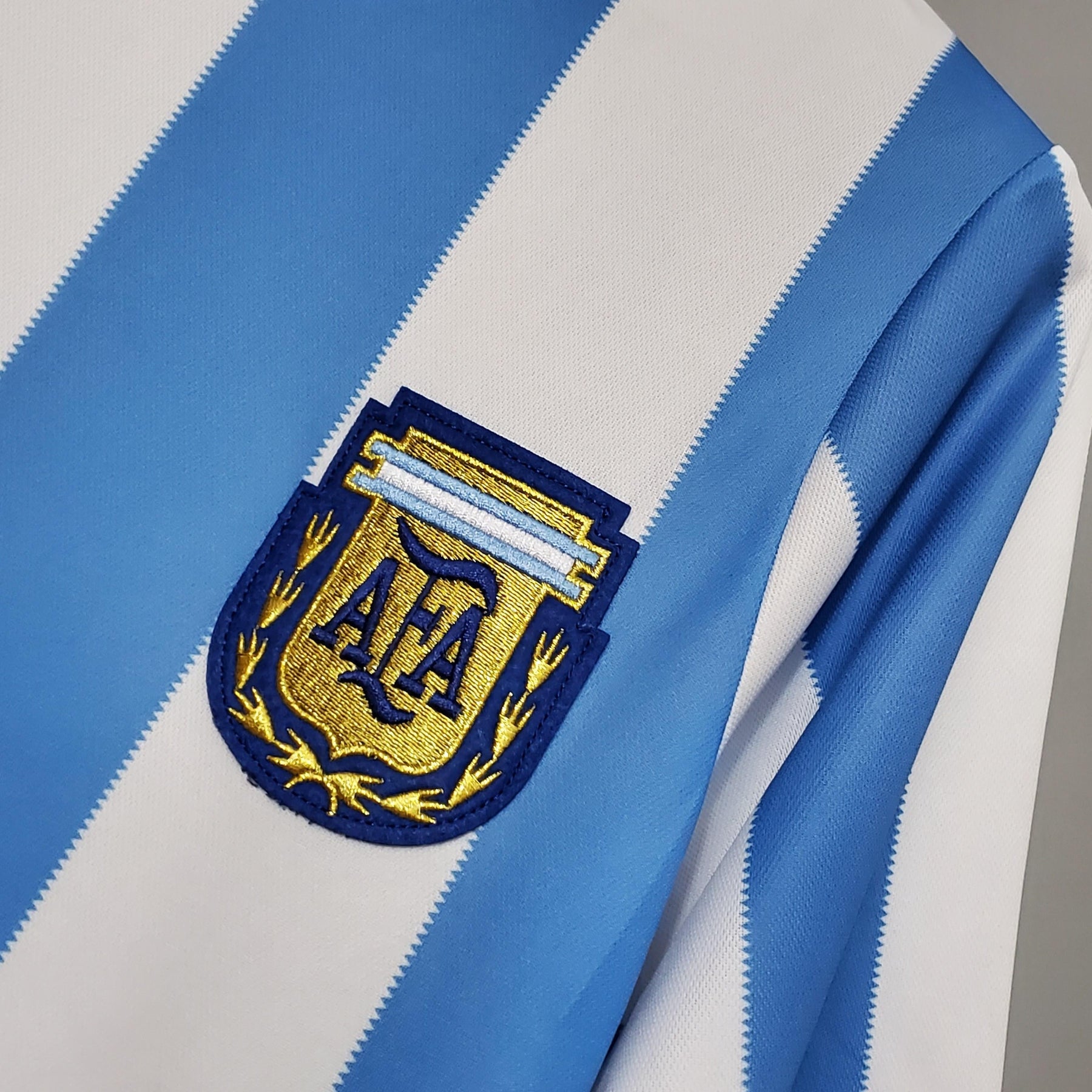 Camisa Seleção Argentina - Home - 1986/1987 - Retrô - Masculino - Jogador - Camisa I