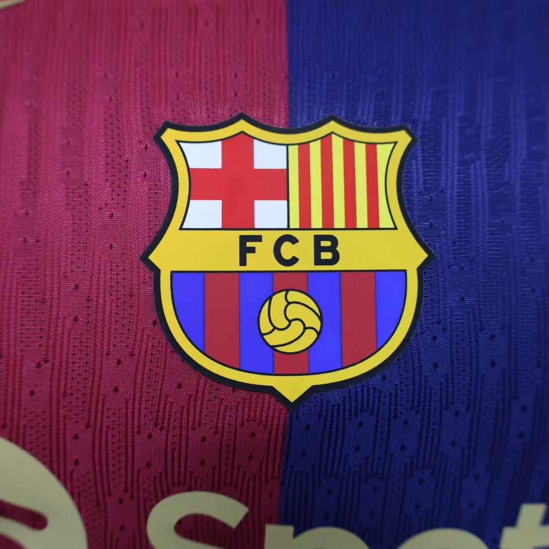 Camisa Barcelona - 2024/25 - Home - Jogador - Masculino - Camisa I