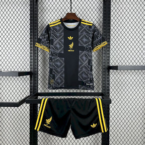 Kids Seleção do México 2025/26 Gold- Black