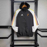 Corta Vento Bélgica 24/25 - Preto e Branco