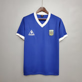 Camisa Seleção Argentina - Away - 1986/1987 - Retrô - Masculino - Jogador - Camisa II