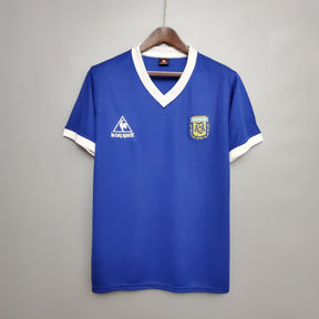 Camisa Seleção Argentina - Away - 1986/1987 - Retrô - Masculino - Jogador - Camisa II