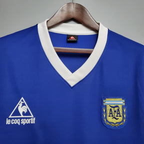 Camisa Seleção Argentina - Away - 1986/1987 - Retrô - Masculino - Jogador - Camisa II