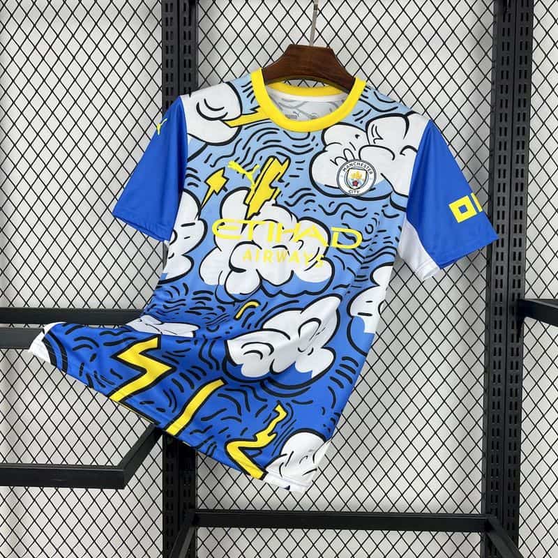 Manchester City 2025∕26 Concept version blue and white