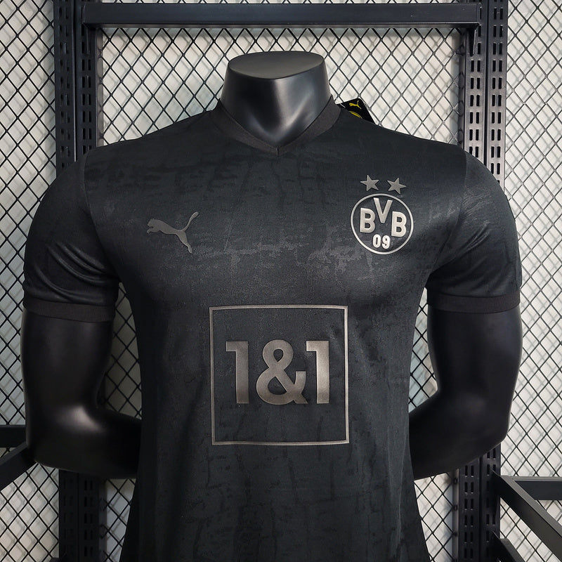 Camisa Borussia Dortmund - 2023/24 - All Black - Jogador - Masculino - Camisa Edição especial