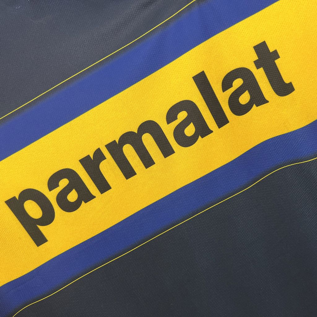 Camisa Parma Retrô 1999/00 Away Azul e Amarela
